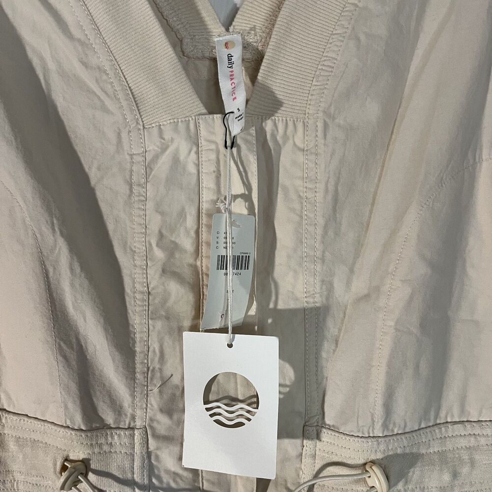 Daily Practice Anthropologie Soller Drawstring Jumpsuit Cream Women’s Small - Picture 4 of 16